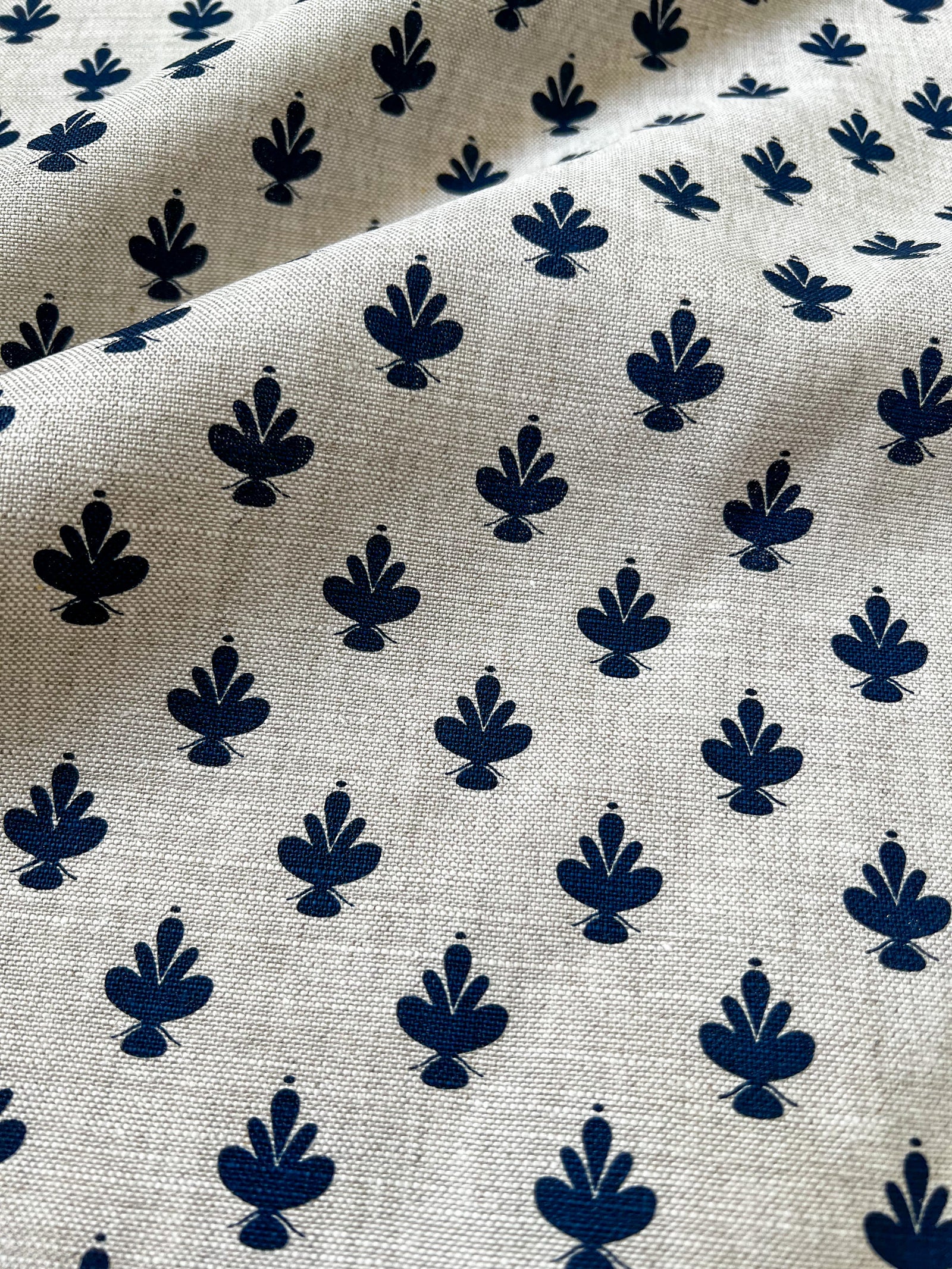 Adeline — Indigo on Oatmeal