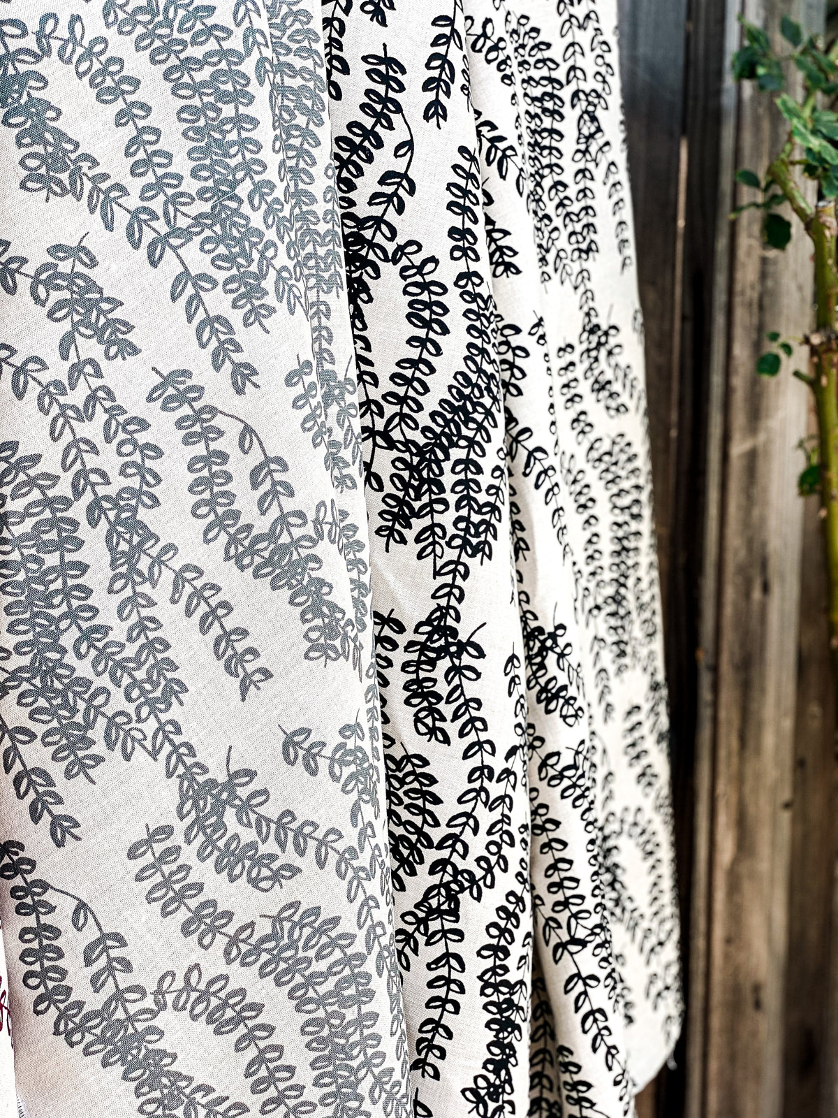 Cushion — Antoinette Azure & Black Draped