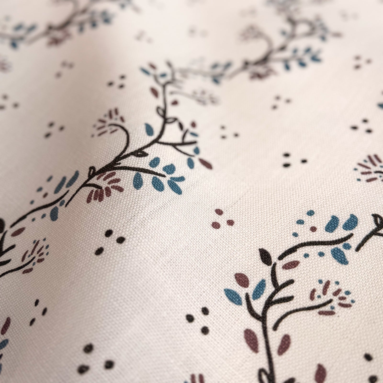 Arden — Pepper, Plum & Cornflower on Oyster